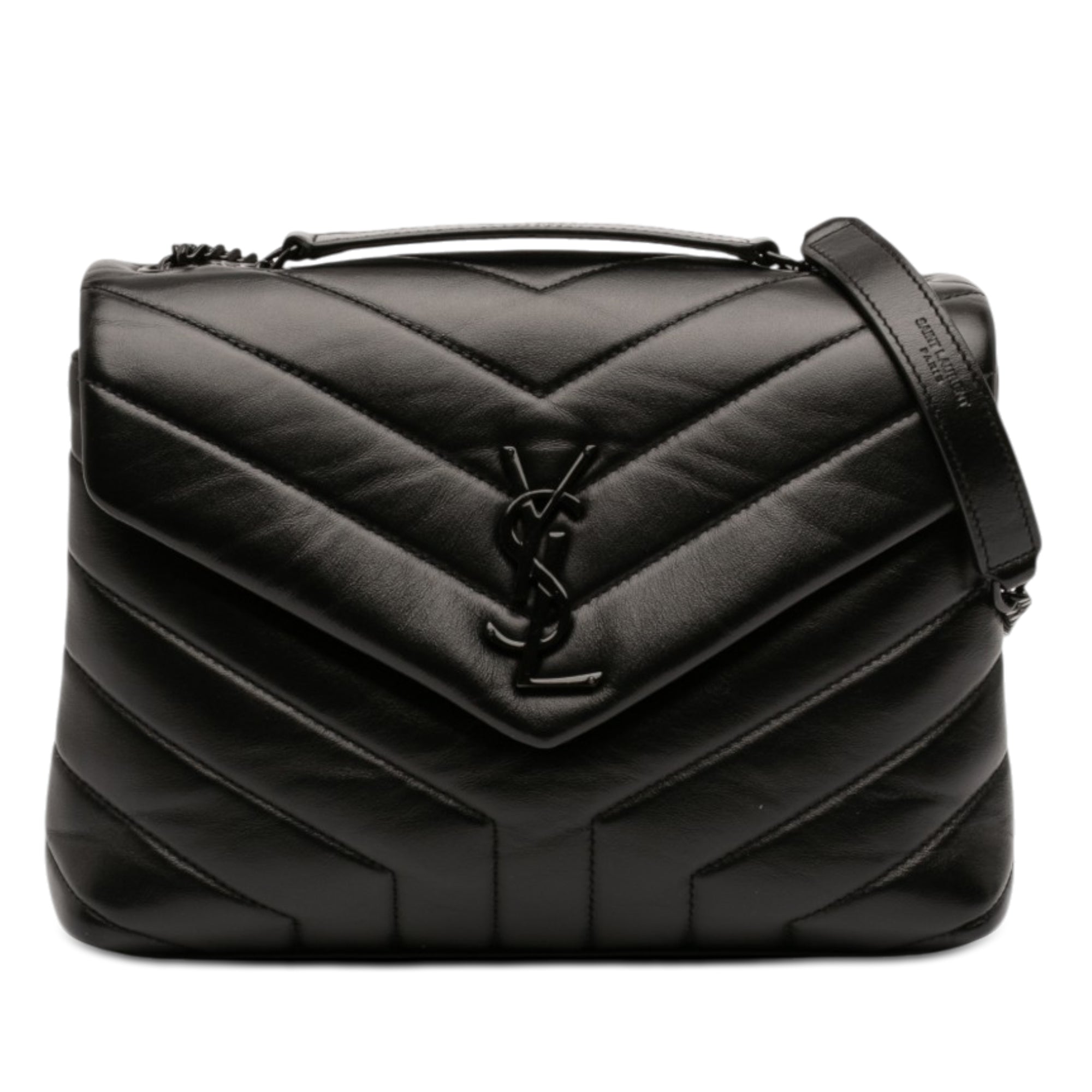Small Matelasse Calfskin Monogram Monochrome LouLou Shoulder Bag - Image 1