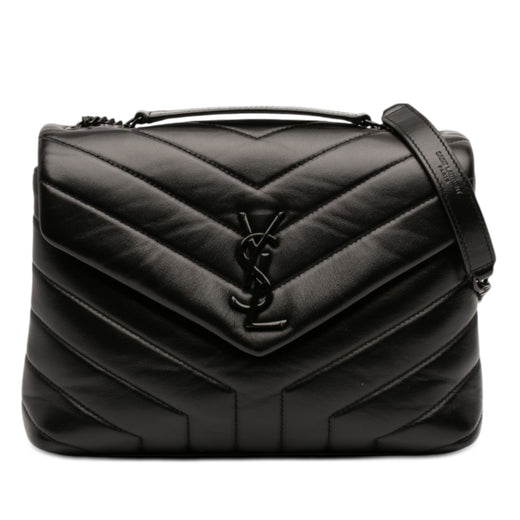 Small Matelasse Calfskin Monogram Monochrome LouLou Shoulder Bag - Image 1