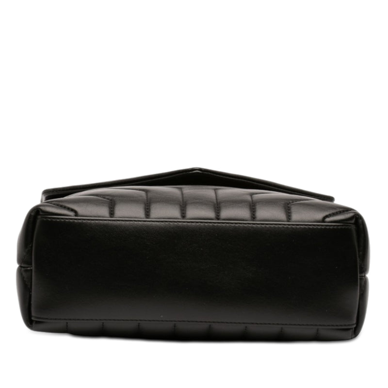 Small Matelasse Calfskin Monogram Monochrome LouLou Shoulder Bag - Image 3
