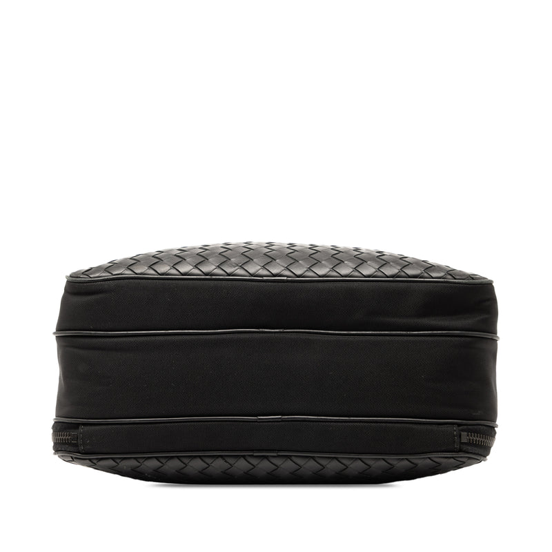 Nappa Intrecciato Trimmed Canvas Messenger Bag - Image 3