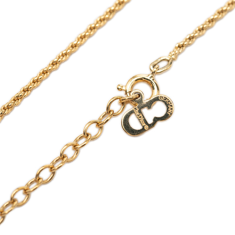 Gold Plated CD Logo Pendant Necklace - Image 4