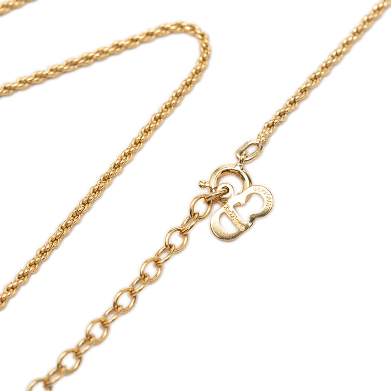 Gold Plated CD Logo Pendant Necklace - Image 5