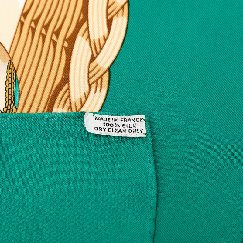 Couvee d Hermes Silk Scarf 90 - Image 2