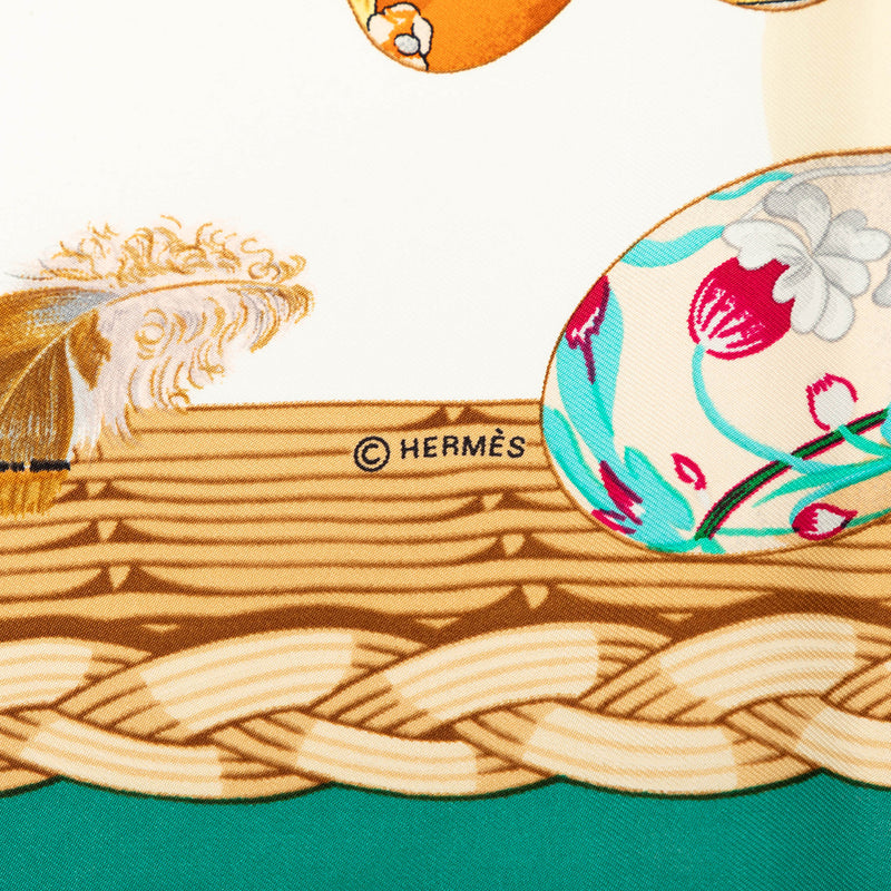 Couvee d Hermes Silk Scarf 90 - Image 4