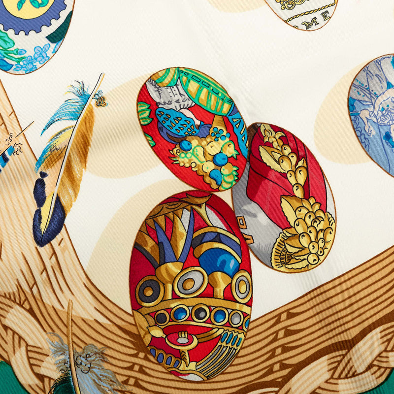Couvee d Hermes Silk Scarf 90 - Image 5