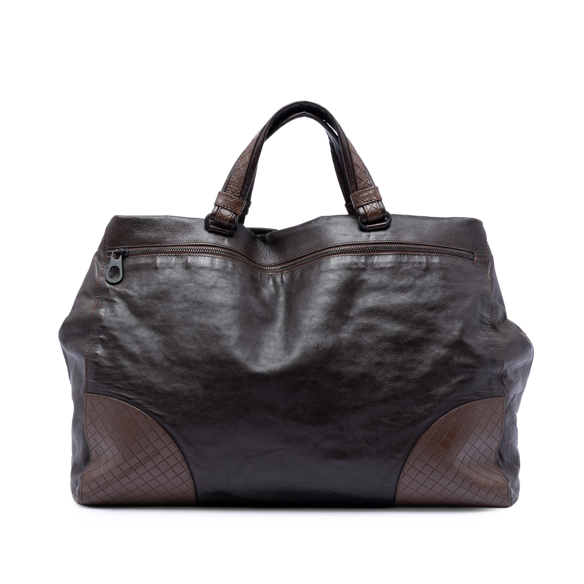 Intrecciomirage Trimmed Nappa Tote - Image 1