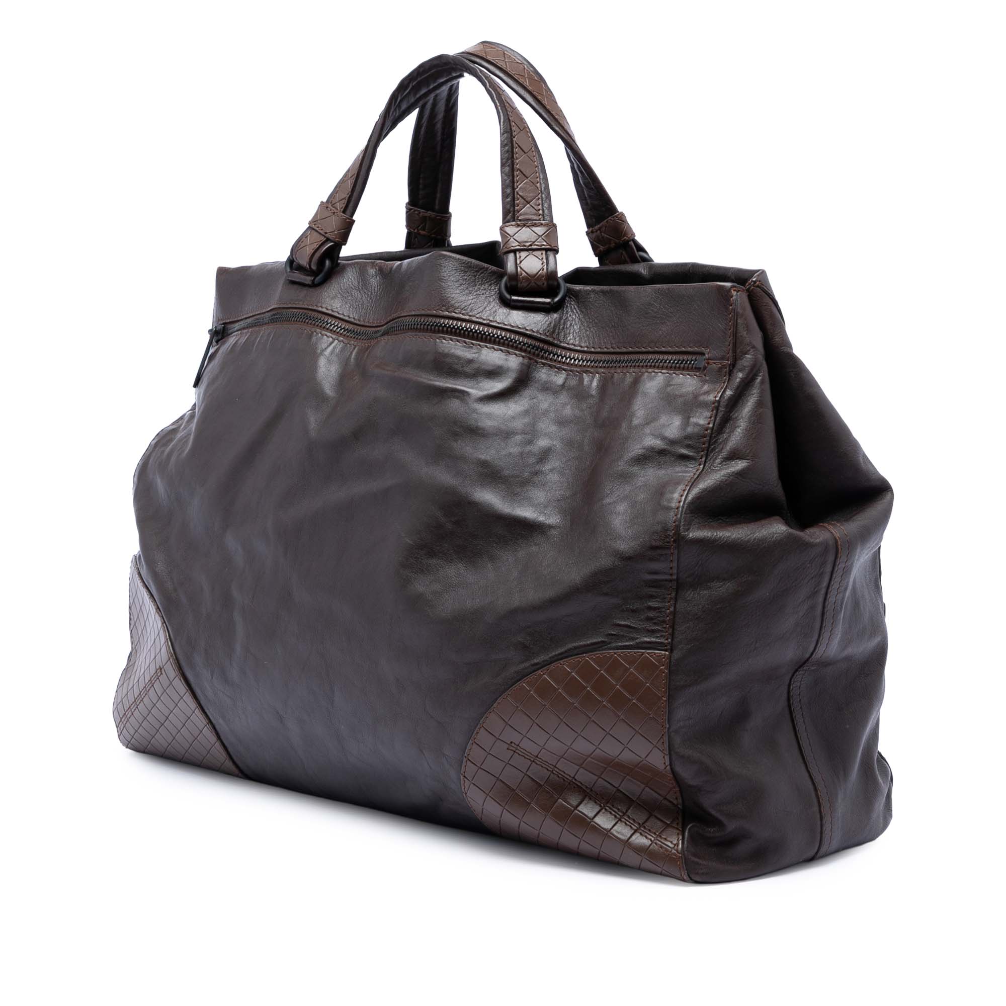Intrecciomirage Trimmed Nappa Tote - Image 2