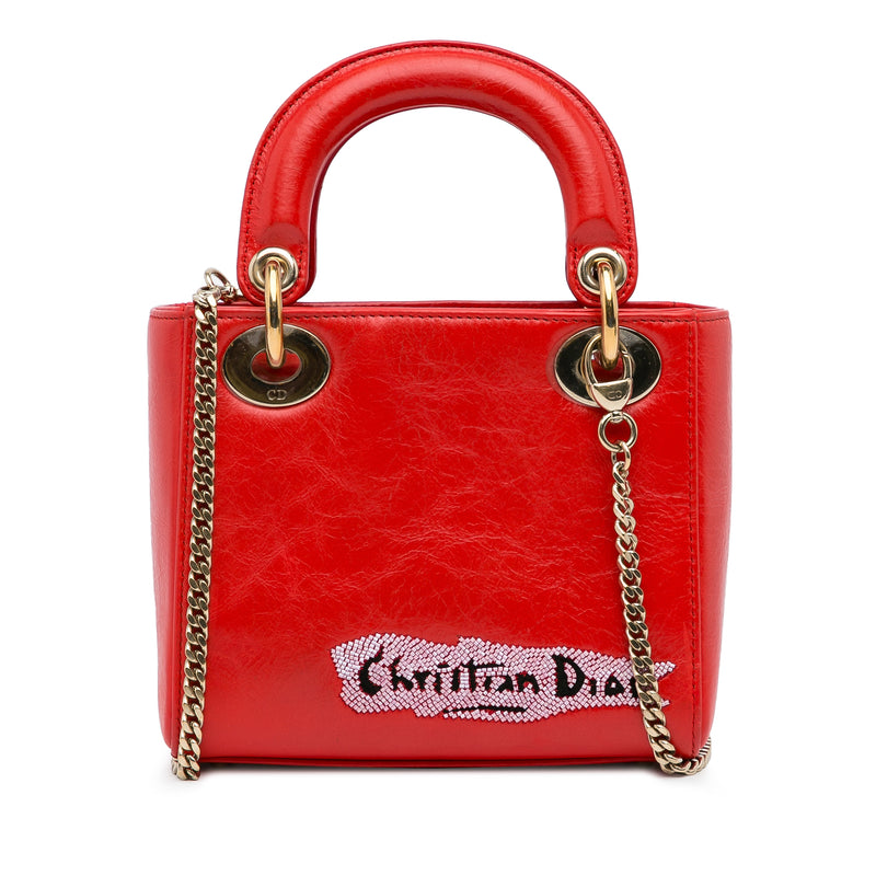 Mini Calfskin Sequin Embellished Lady Dior - Image 3