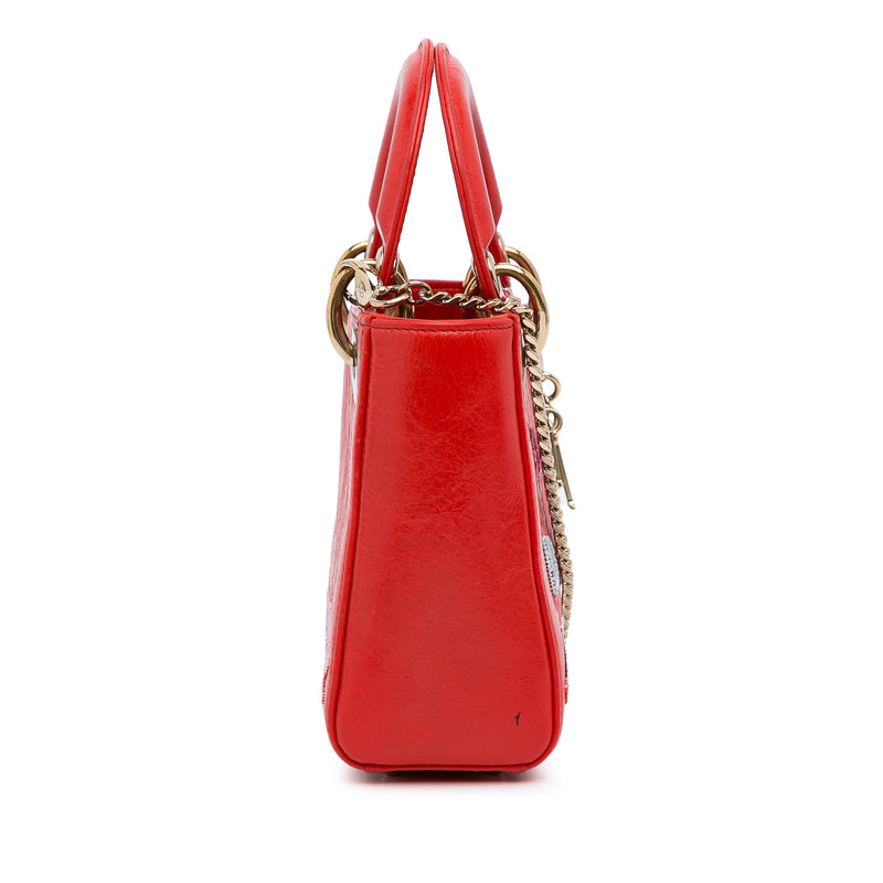 Mini Calfskin Sequin Embellished Lady Dior - Image 4
