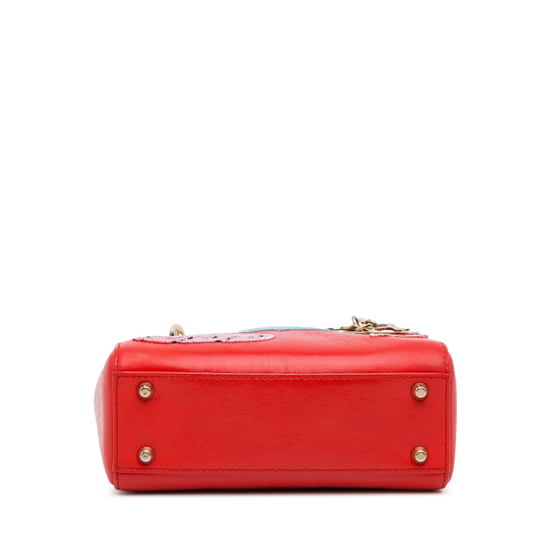 Mini Calfskin Sequin Embellished Lady Dior - Image 5