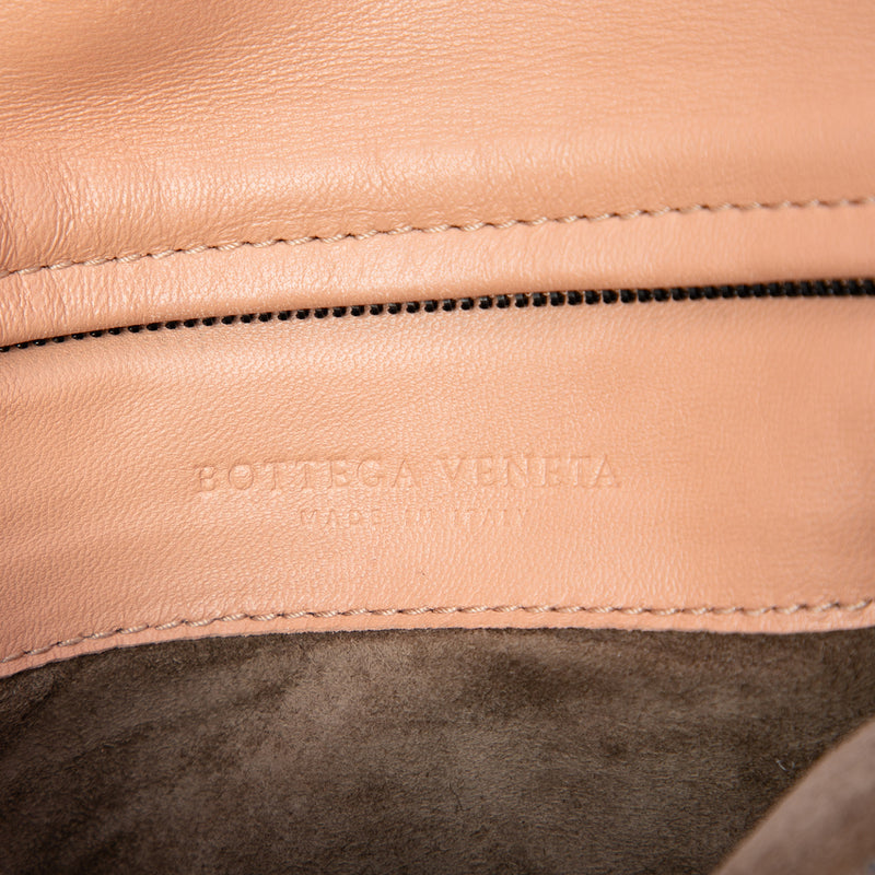 Nappa Embossed Intrecciato Turn Lock Clutch - Image 5