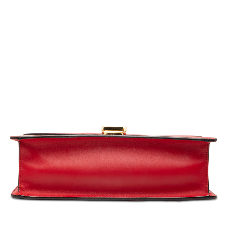 Small Leather Sylvie Web Satchel - Image 3