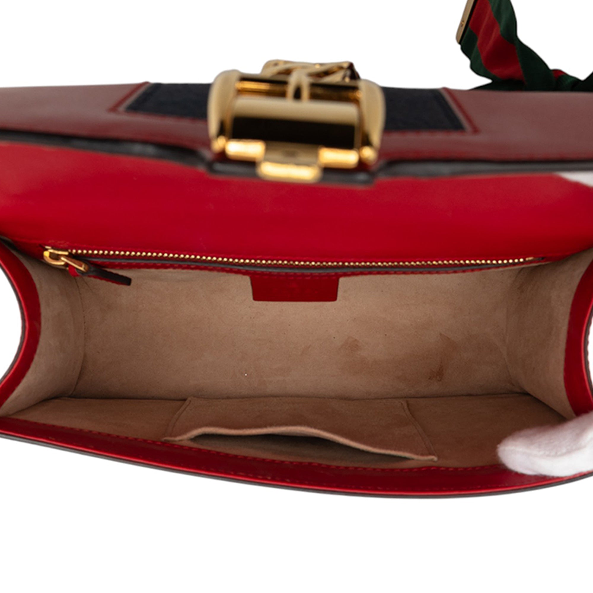 Small Leather Sylvie Web Satchel - Image 4