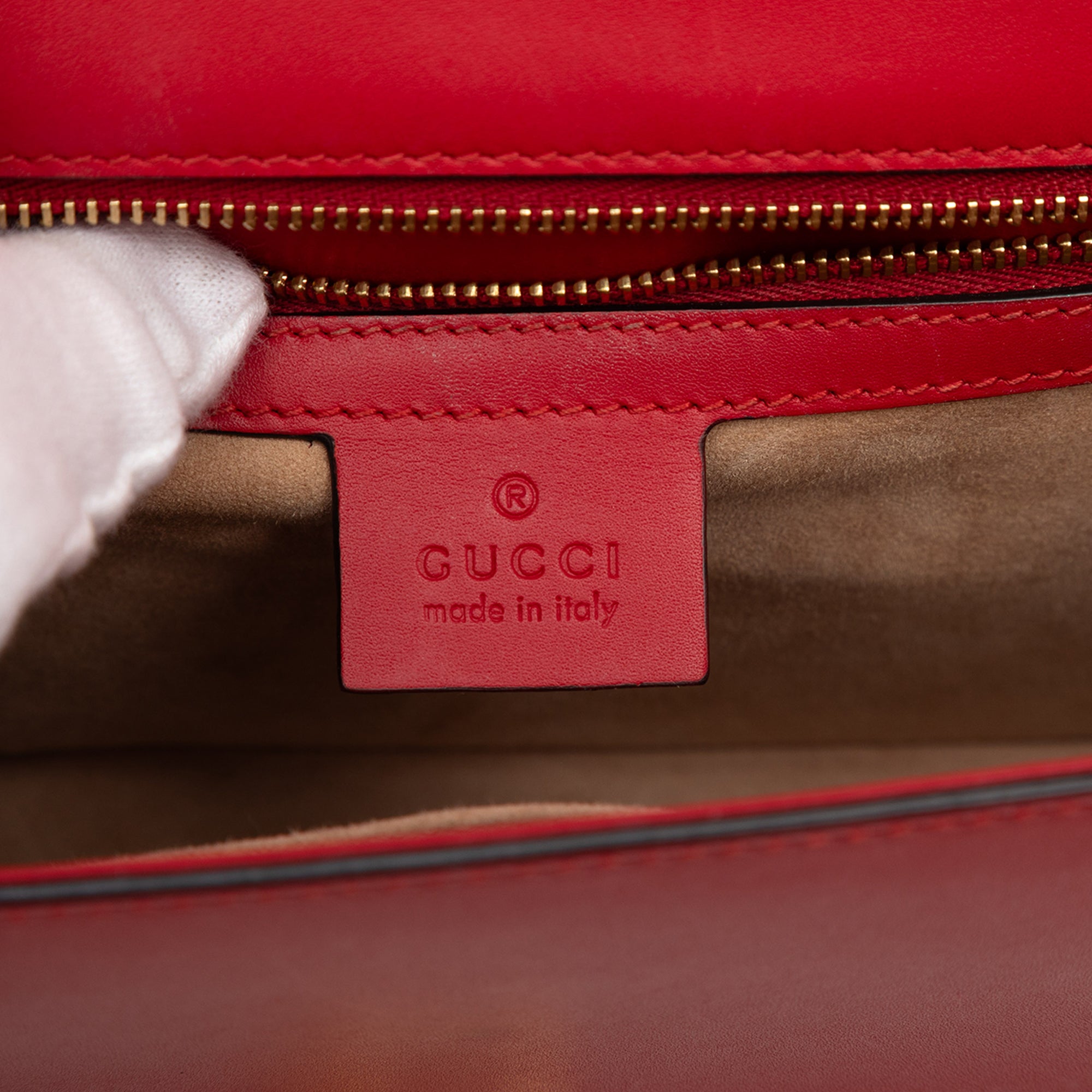 Small Leather Sylvie Web Satchel - Image 5