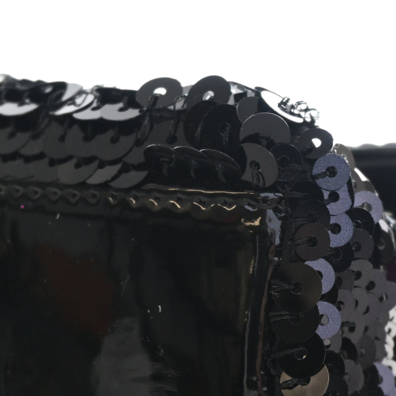 Patent Trimmed Sequined Satin Reissue 2.55 Single Flap 225 - Image 11