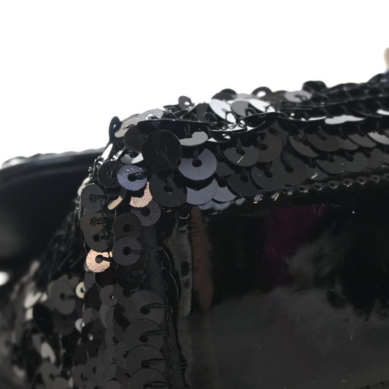 Patent Trimmed Sequined Satin Reissue 2.55 Single Flap 225 - Image 12