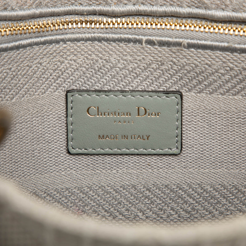 Medium Embroidered Canvas Cannage Lady D Lite - Image 5