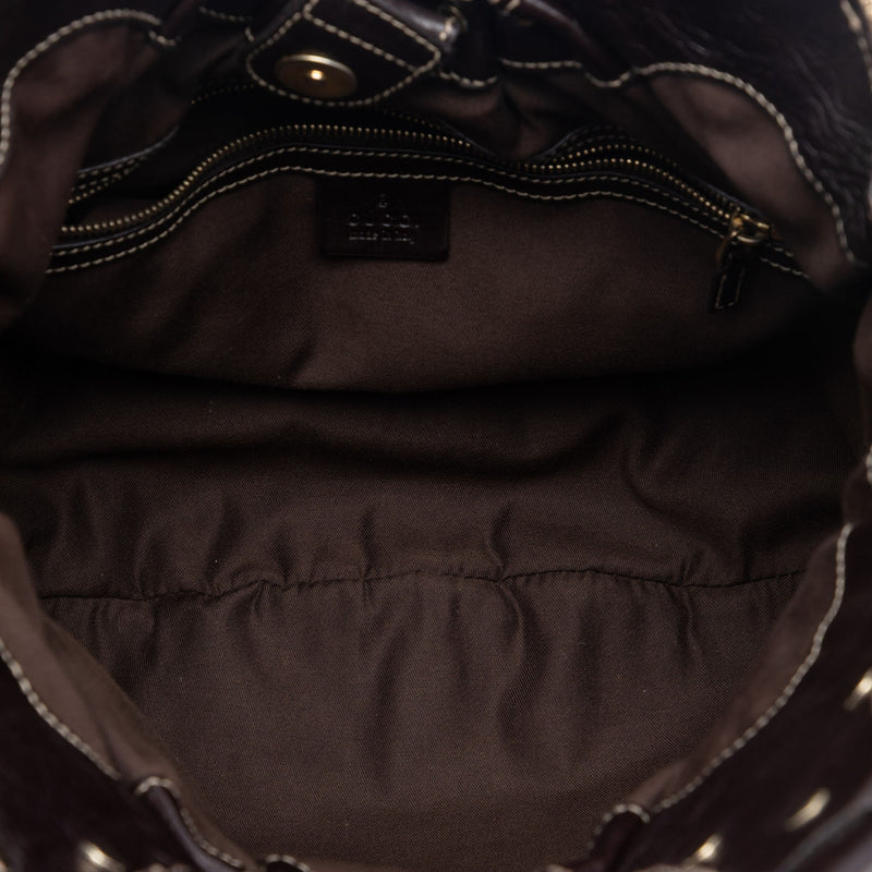 GG Canvas Studded Pelham Hobo Bag - Image 4