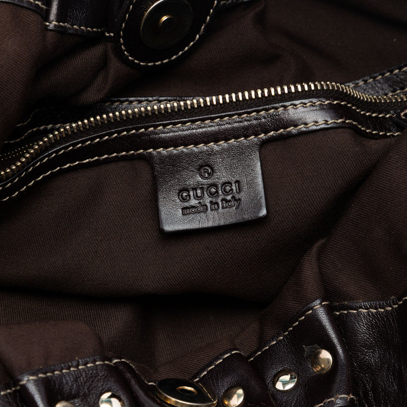 GG Canvas Studded Pelham Hobo Bag - Image 5