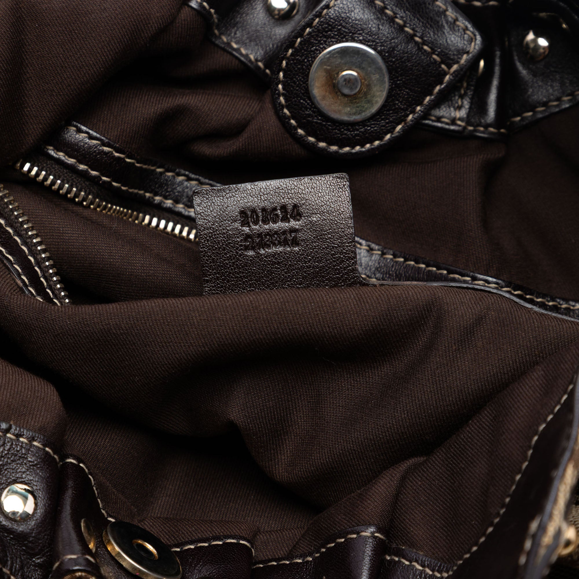 GG Canvas Studded Pelham Hobo Bag - Image 6