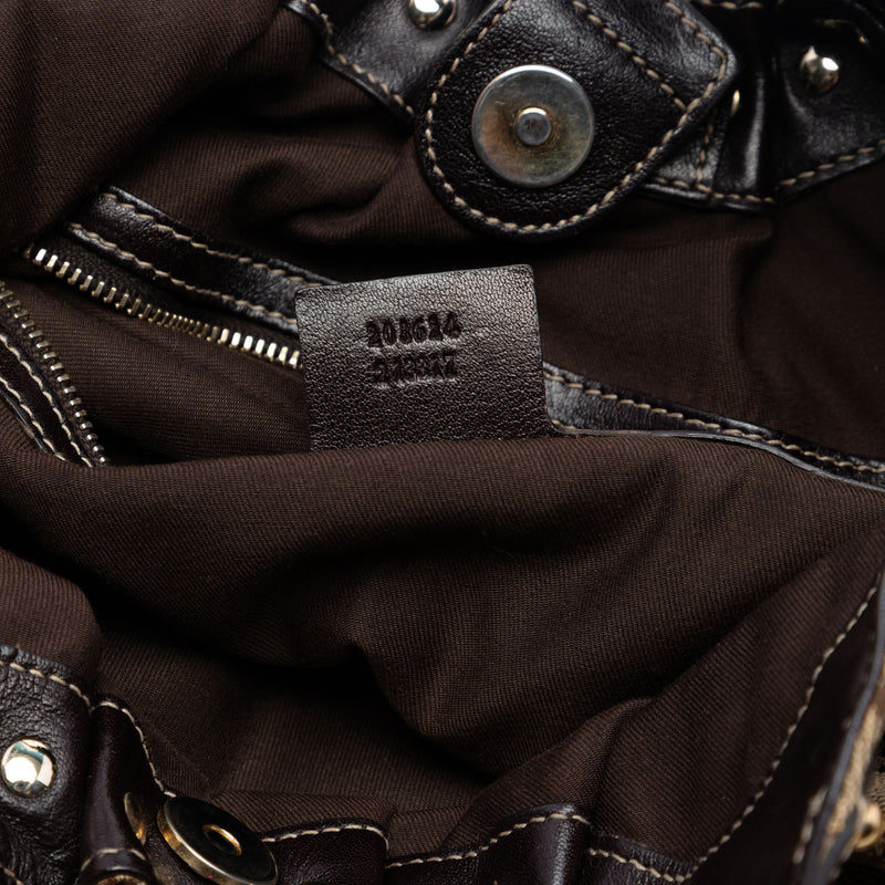 GG Canvas Studded Pelham Hobo Bag - Image 6