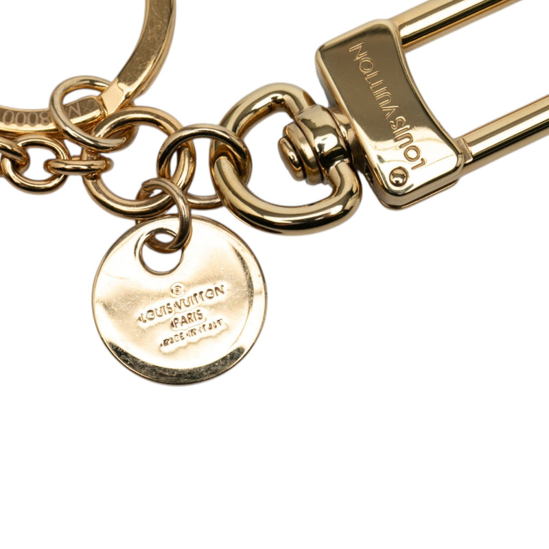 Gold Plated LV Circle Key Holder and Bag Charm - Image 4