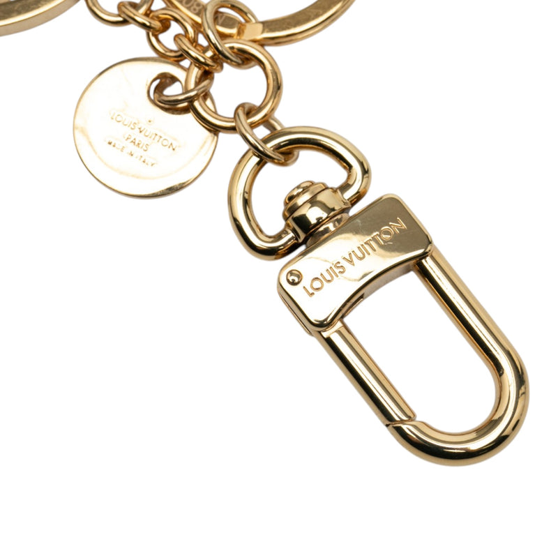 Gold Plated LV Circle Key Holder and Bag Charm - Image 5