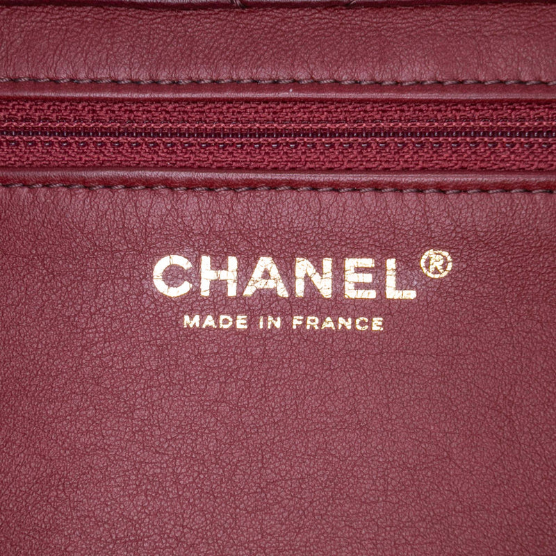 Medium Tricolor CC Quilted Shearling Single Flap - Image 5