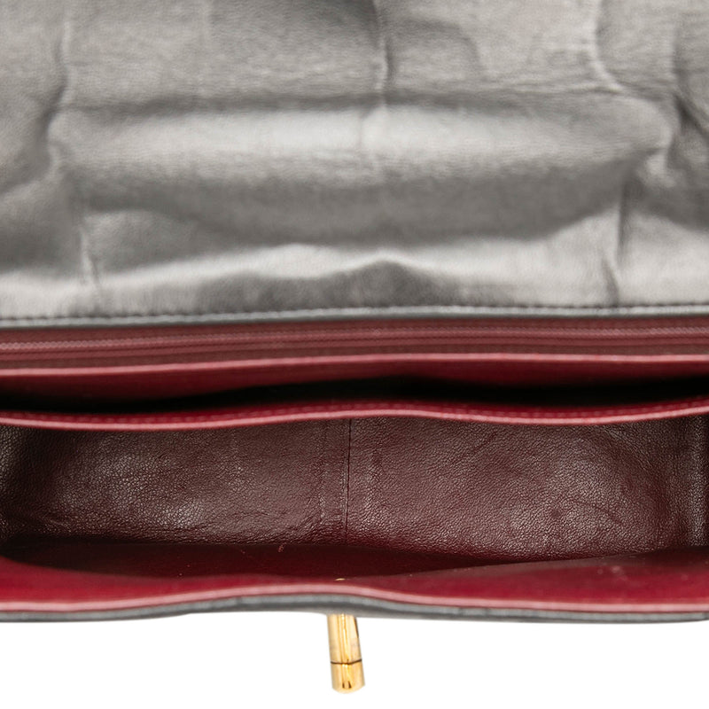 XL CC Quilted Lambskin Square Single Flap - Image 4