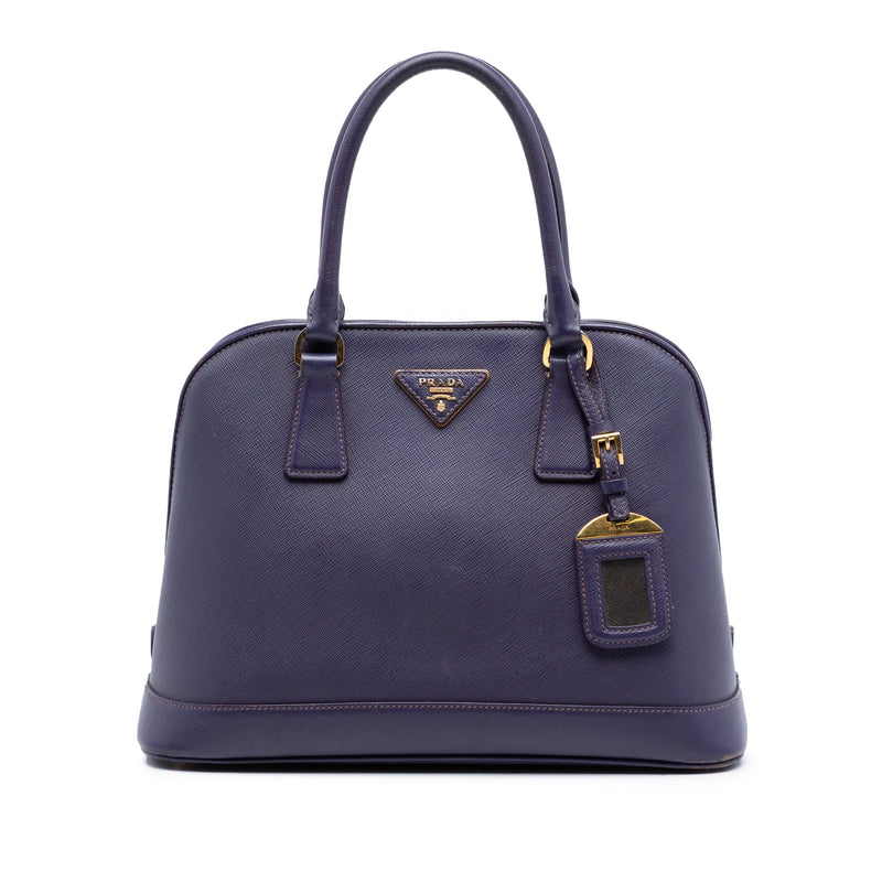 Medium Saffiano Lux Open Promenade Satchel
