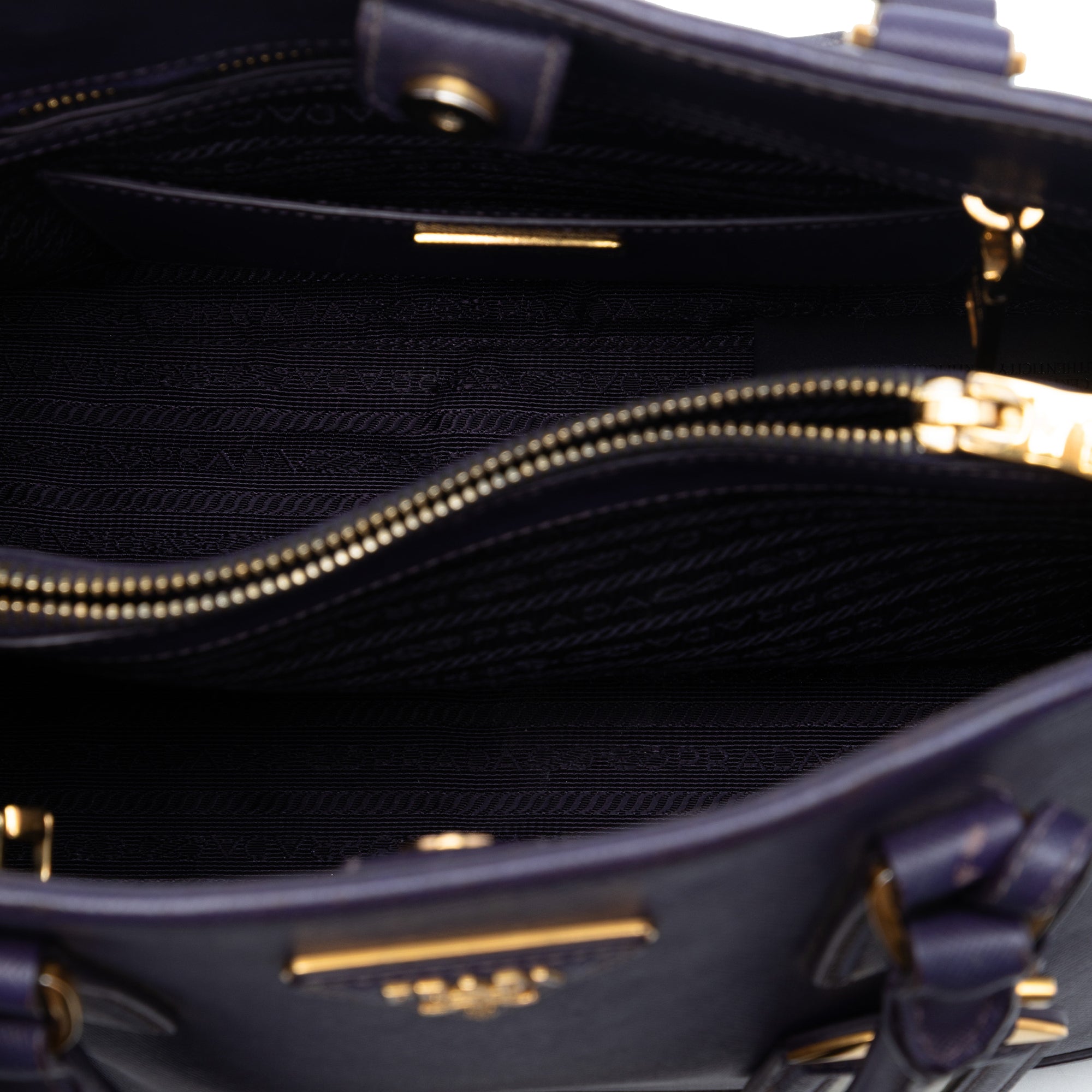 Medium Saffiano Lux Open Promenade Satchel - Image 4
