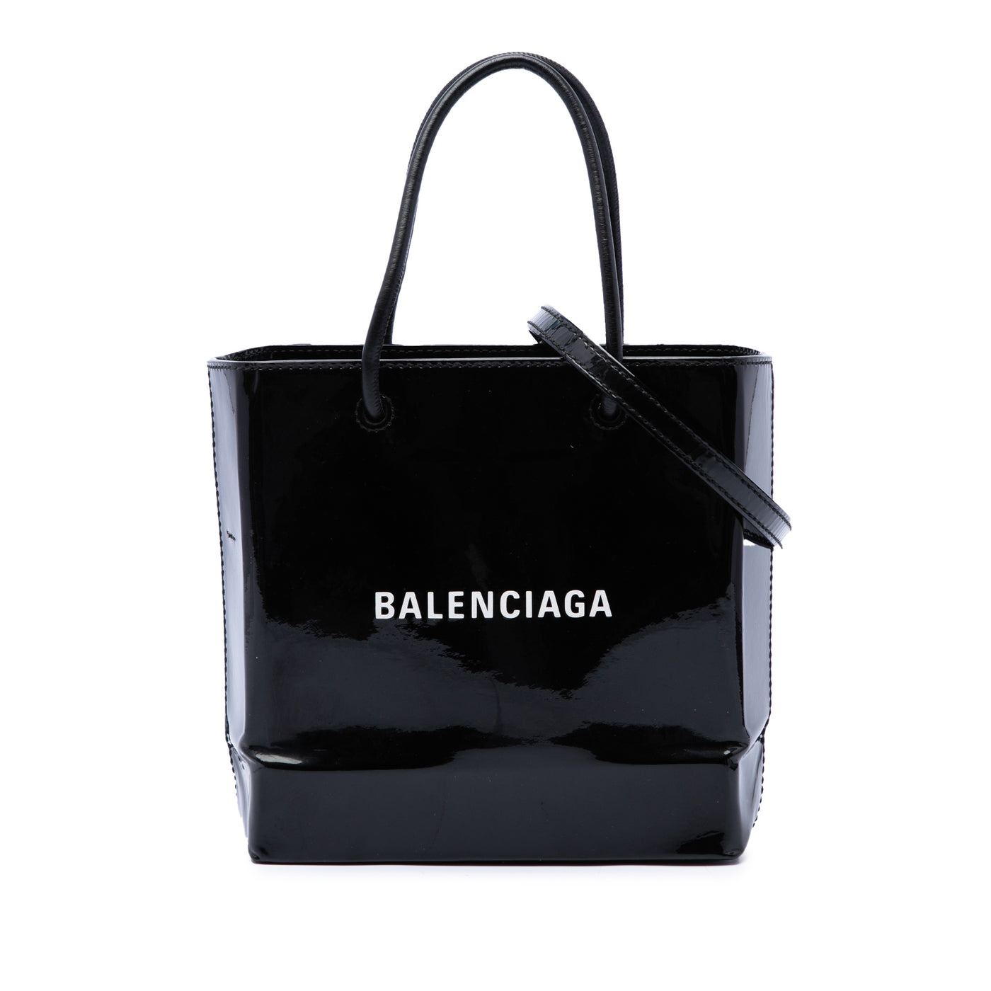 Patent Logo Shopping Tote XXS - Image 1