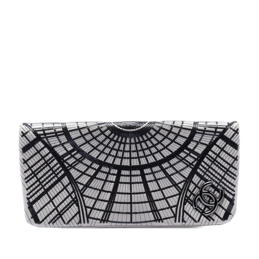 Sequin Embellished Lambskin Grand Palais Clutch - Image 1