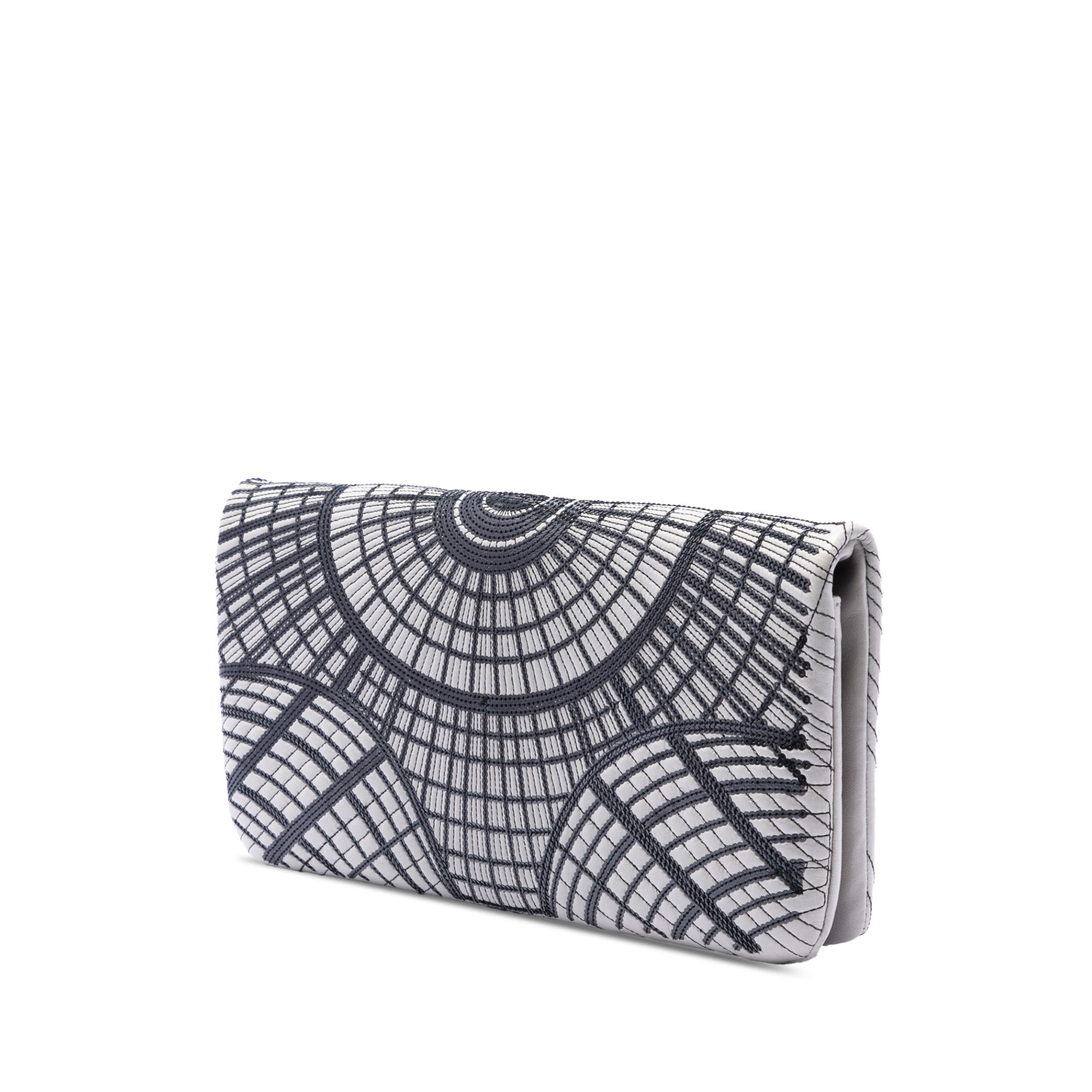 Sequin Embellished Lambskin Grand Palais Clutch - Image 2