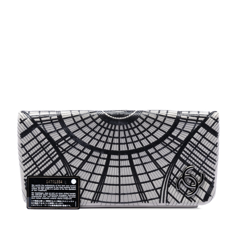 Sequin Embellished Lambskin Grand Palais Clutch - Image 6