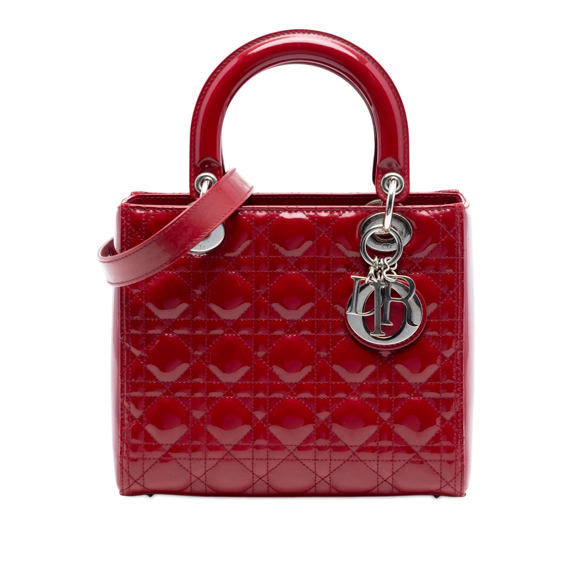 Medium Patent Cannage Lady Dior - Image 1