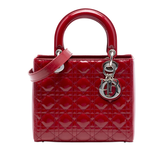 Medium Patent Cannage Lady Dior - Image 1