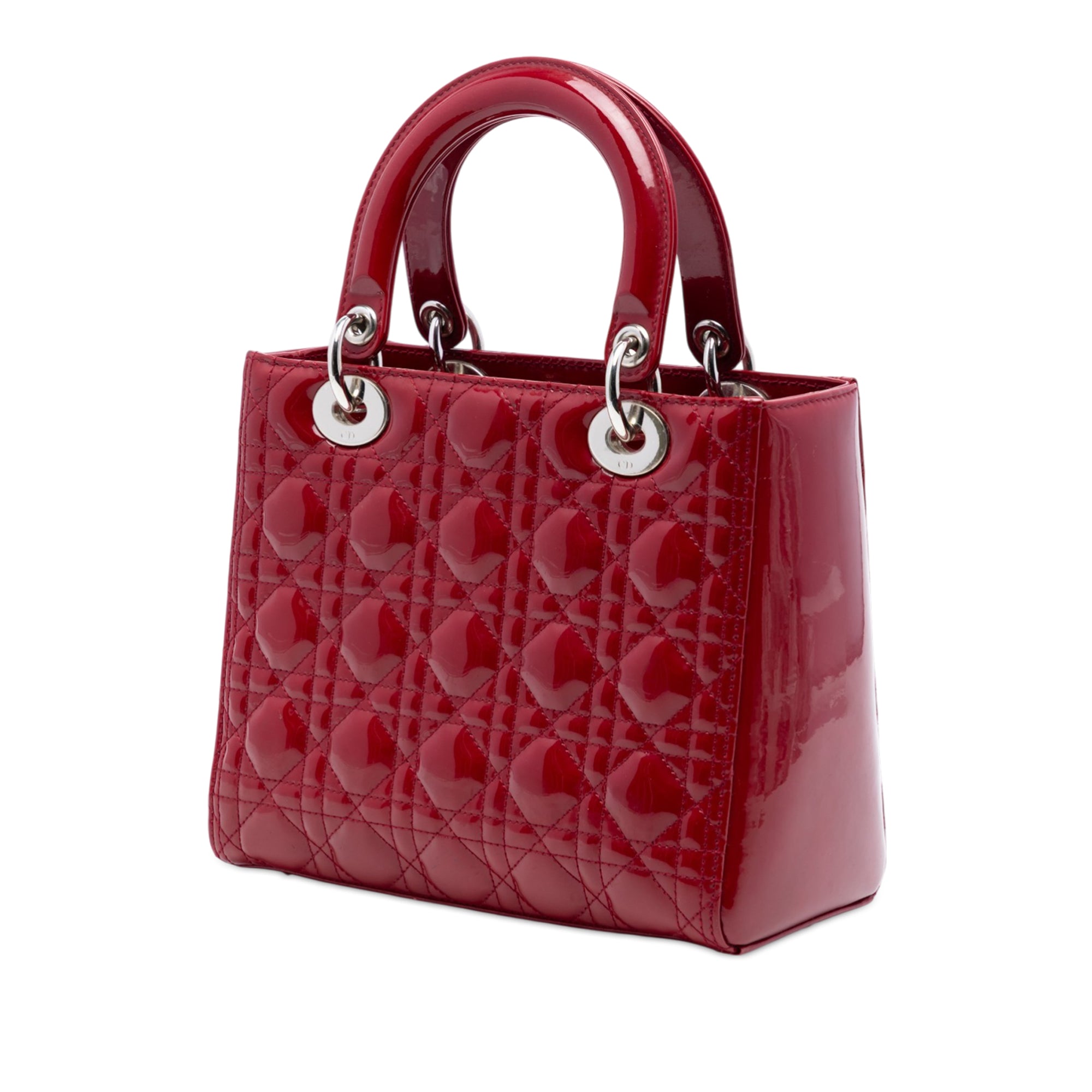Medium Patent Cannage Lady Dior - Image 2
