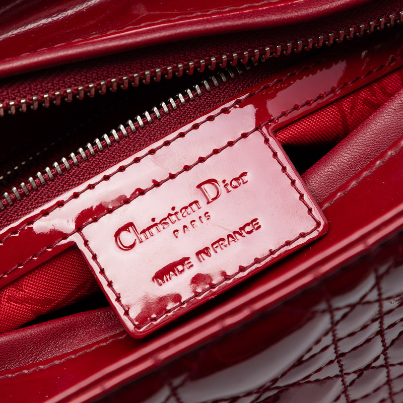 Medium Patent Cannage Lady Dior - Image 5
