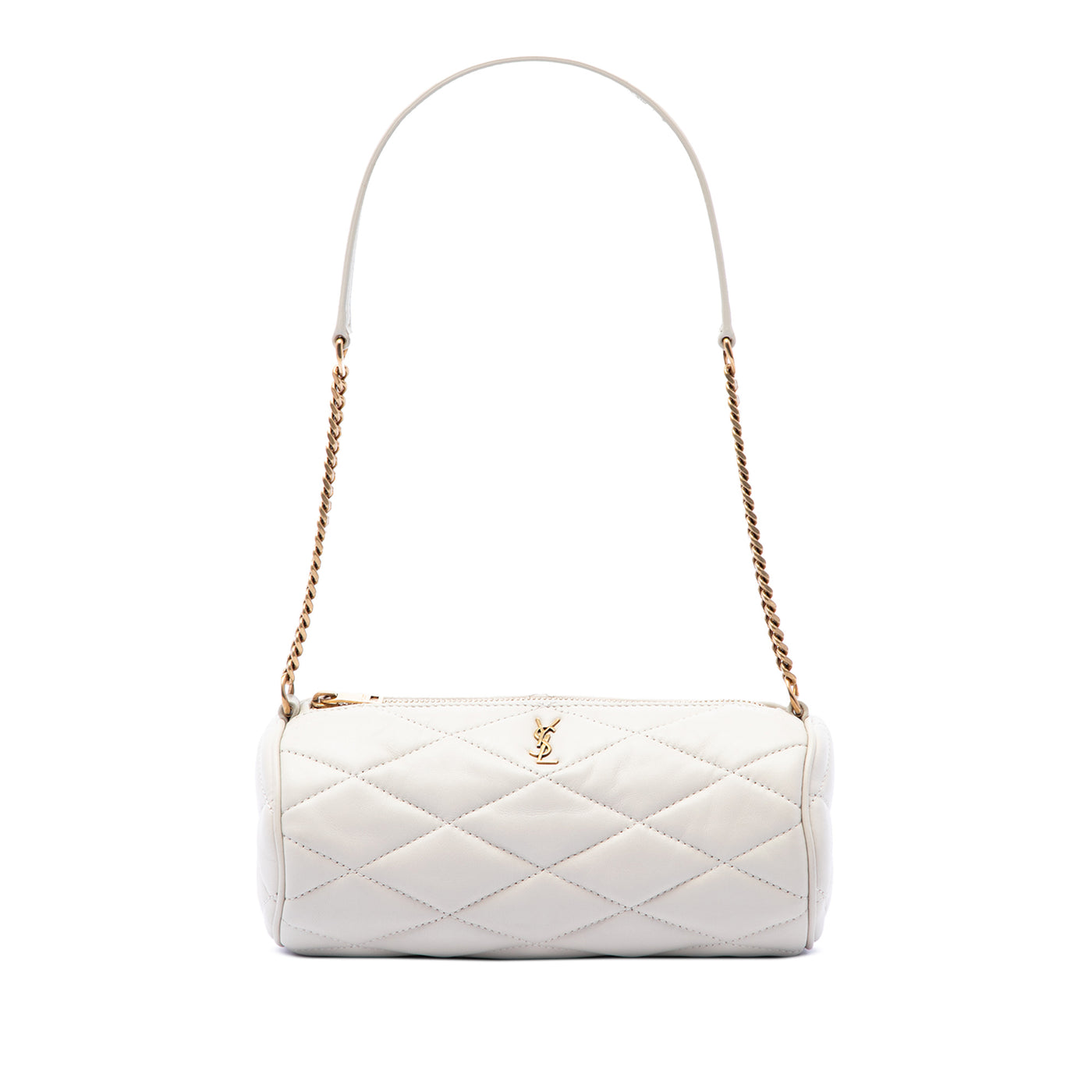 Mini Quilted Lambskin Sade Tube Bag - Image 1
