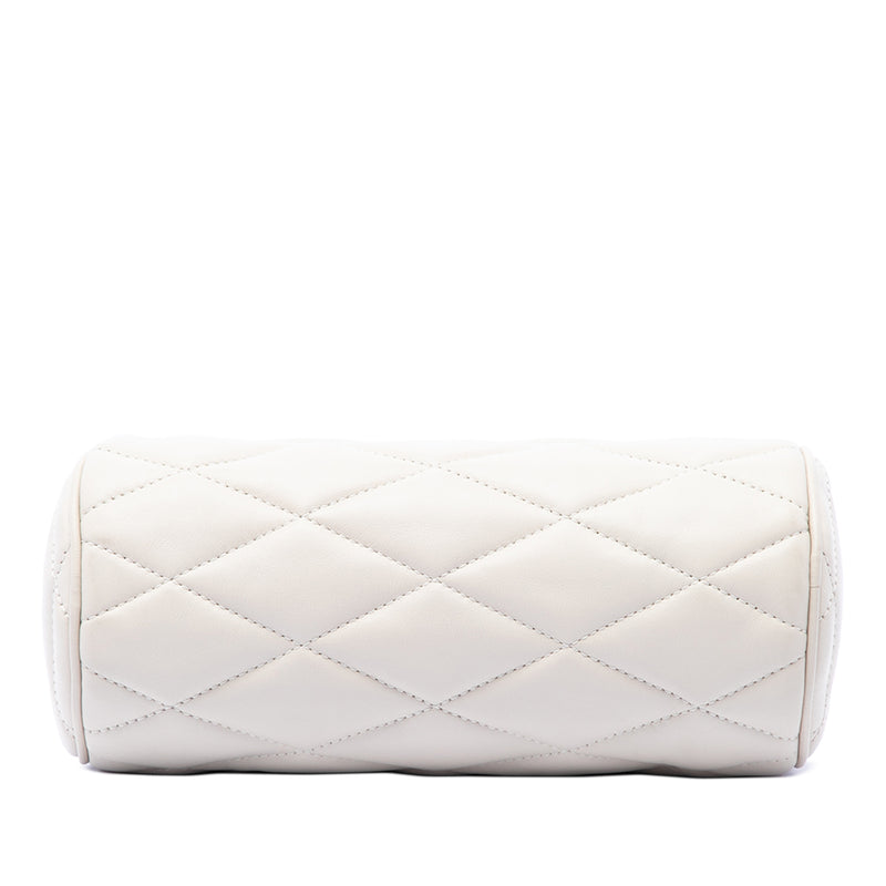 Mini Quilted Lambskin Sade Tube Bag - Image 3