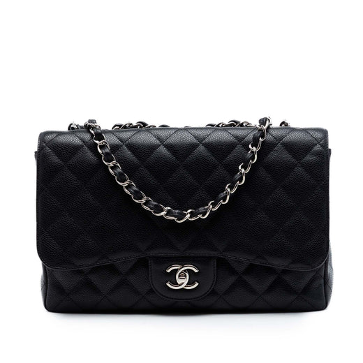 Jumbo Classic Caviar Single Flap - Image 1