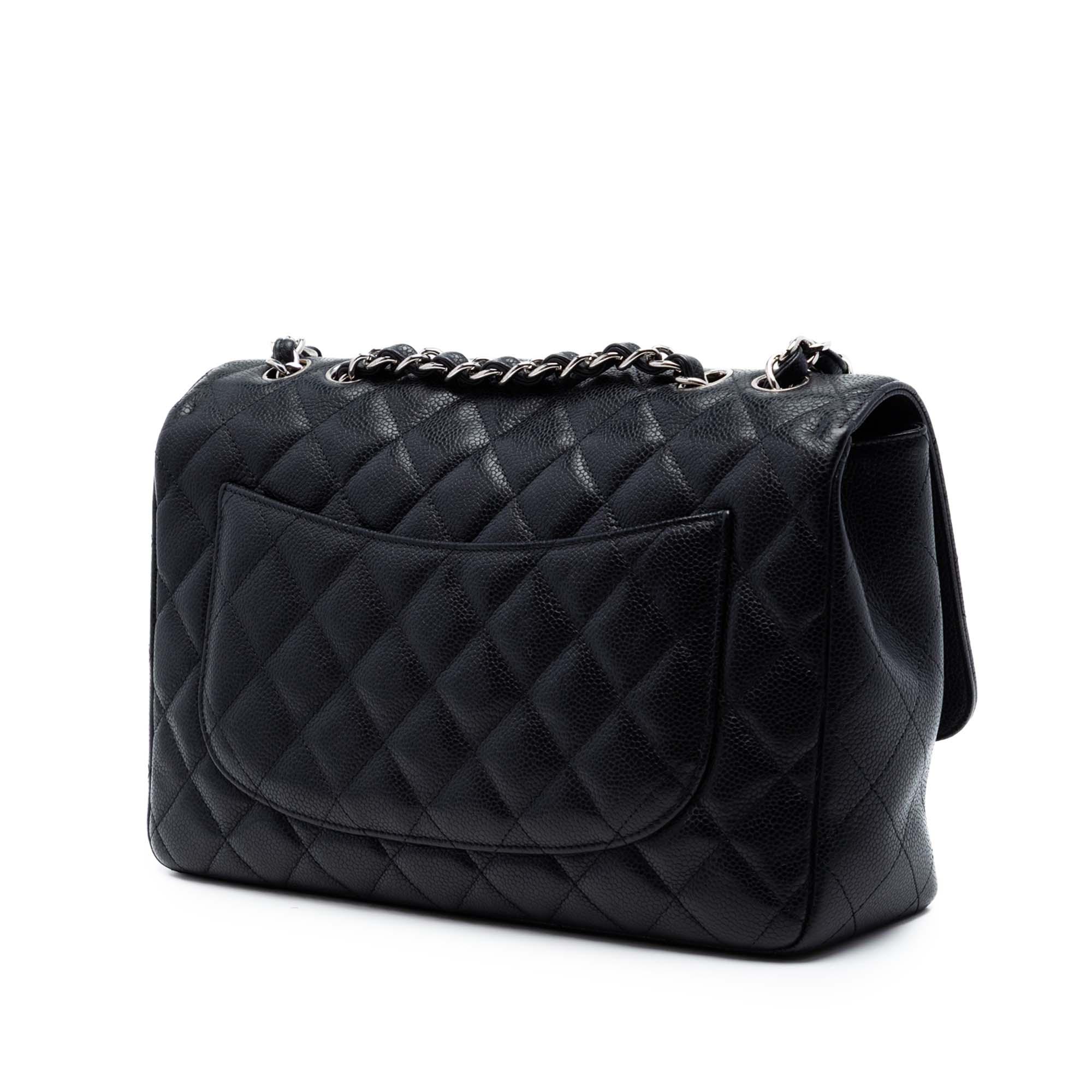 Jumbo Classic Caviar Single Flap - Image 2
