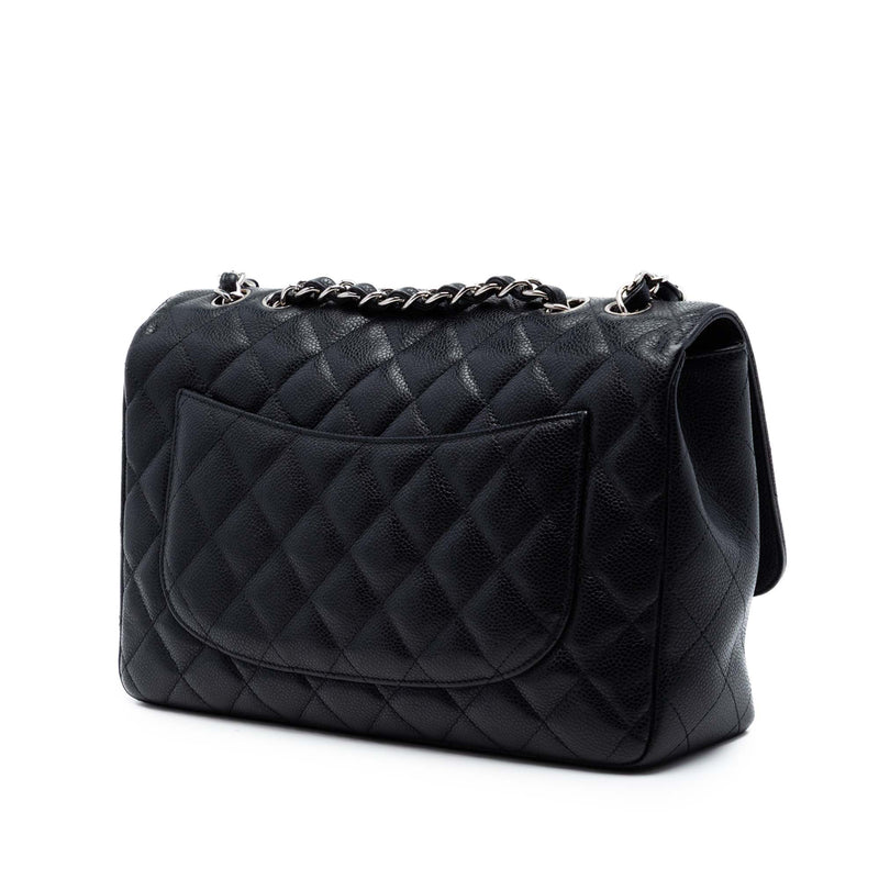 Jumbo Classic Caviar Single Flap - Image 2