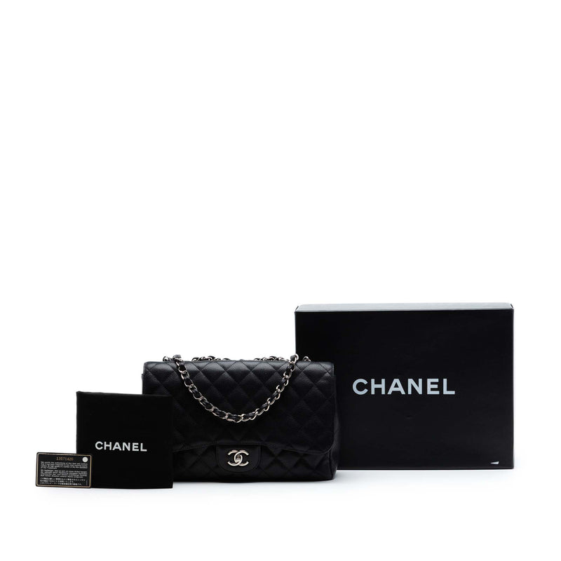 Jumbo Classic Caviar Single Flap - Image 7