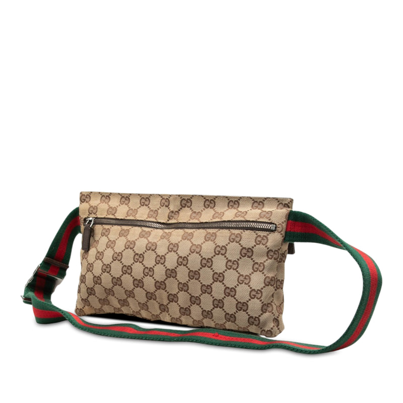 GG Canvas Web Double Pocket Belt Bag - Image 2