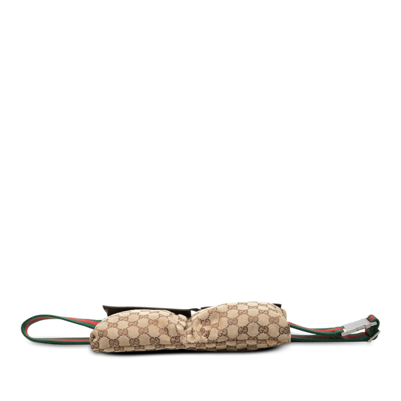 GG Canvas Web Double Pocket Belt Bag - Image 3