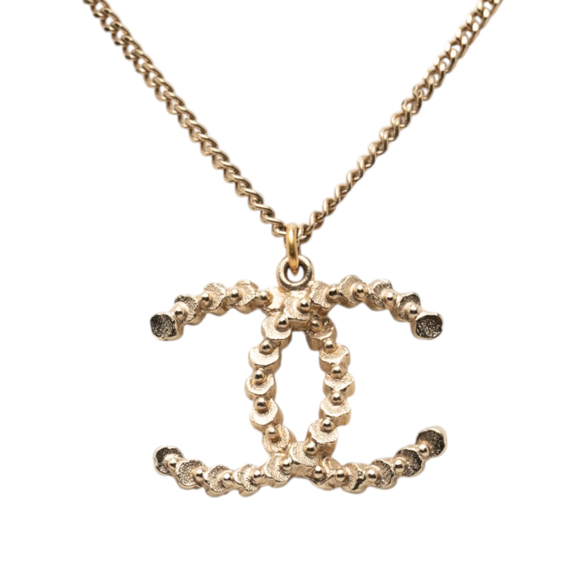 CC Brass and Strass Pendant Necklace - Image 3