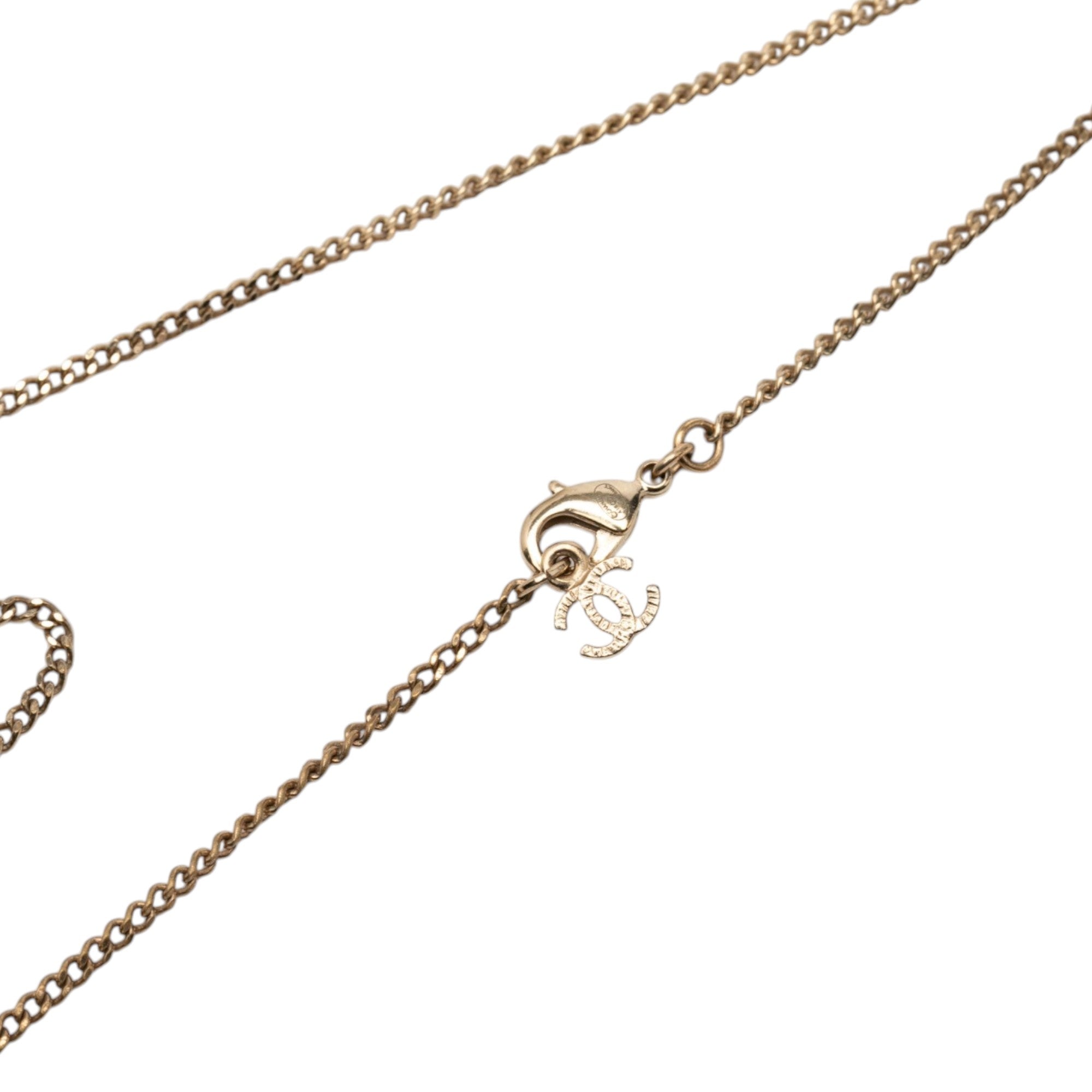 CC Brass and Strass Pendant Necklace - Image 5