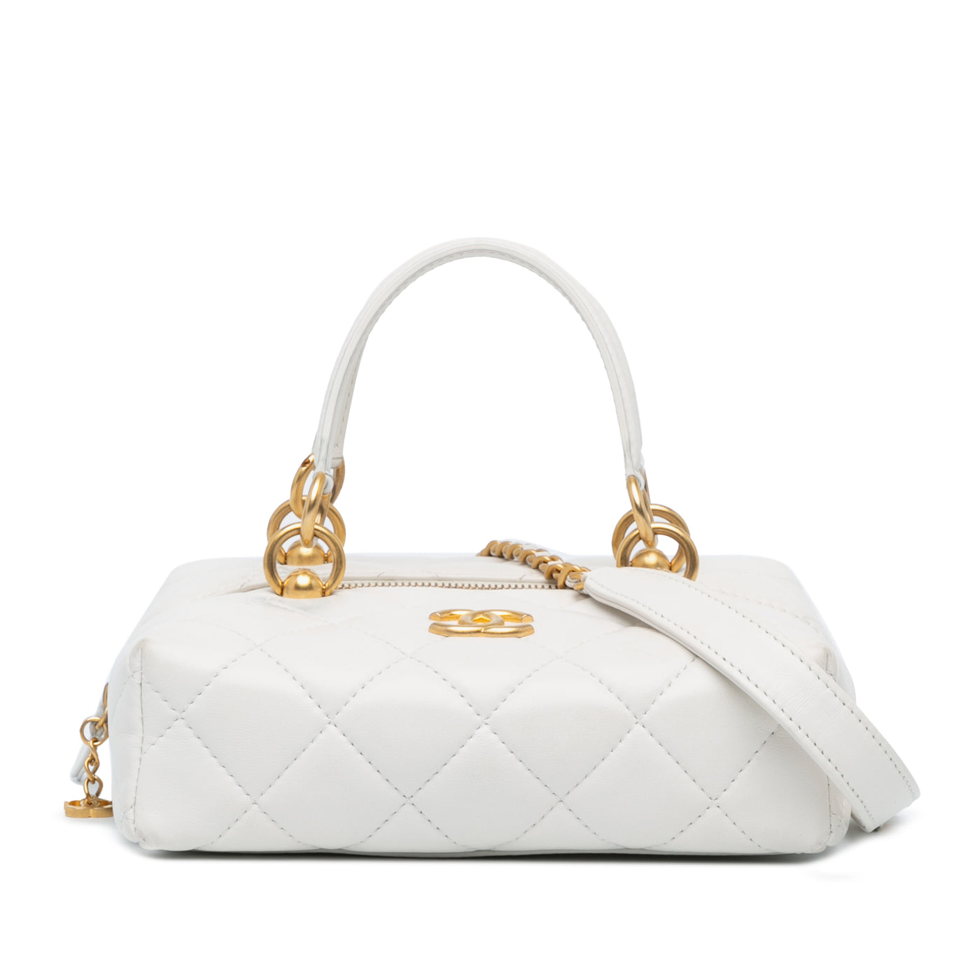 Métiers d'Art CC Quilted Lambskin Box with Top Handle Bag - Image 1